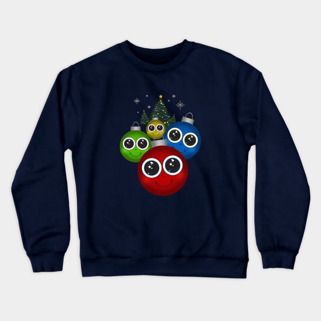 Christmas Ornaments Crewneck Sweatshirt by adamzworld